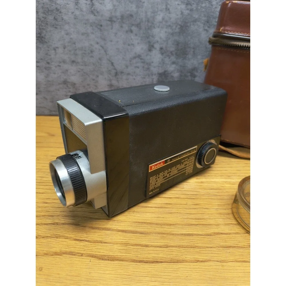 Vintage 1960s Kodak 8mm Movie Camera Kodak Ektanar Lens f/1.9 With Case And Lens